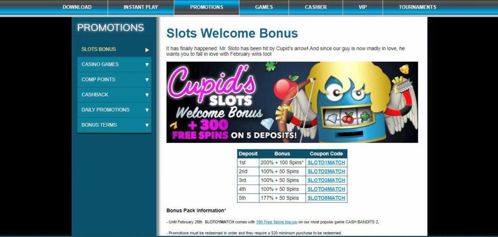 Sloto Cash Casino Promotions