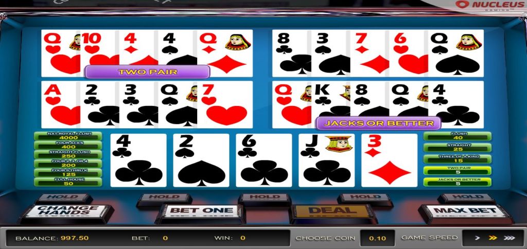 myb casino multihand video poker