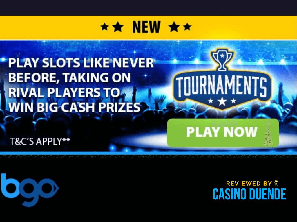 Slots tournaments at Bgo Casino