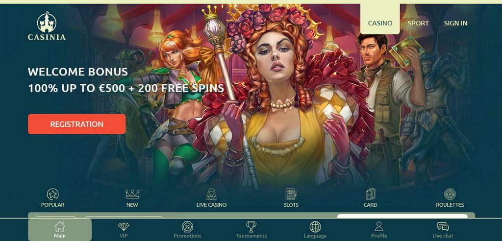 casinia casino test