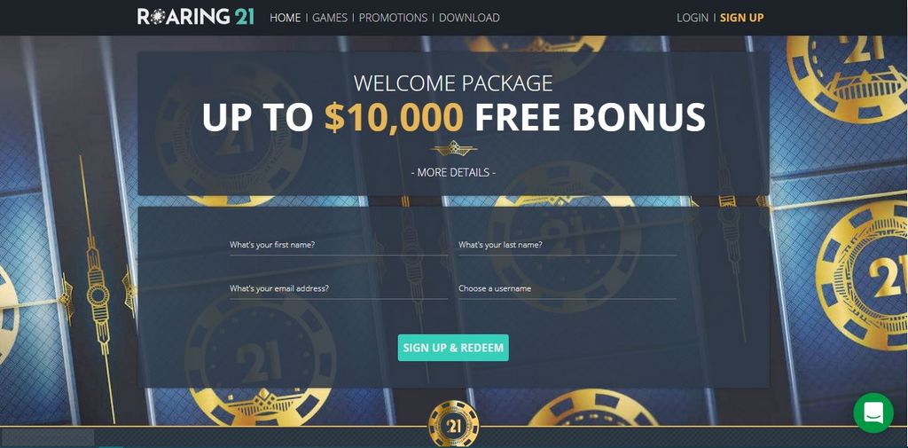 Roaring 21 Casino has the new amazing welcome package bonus