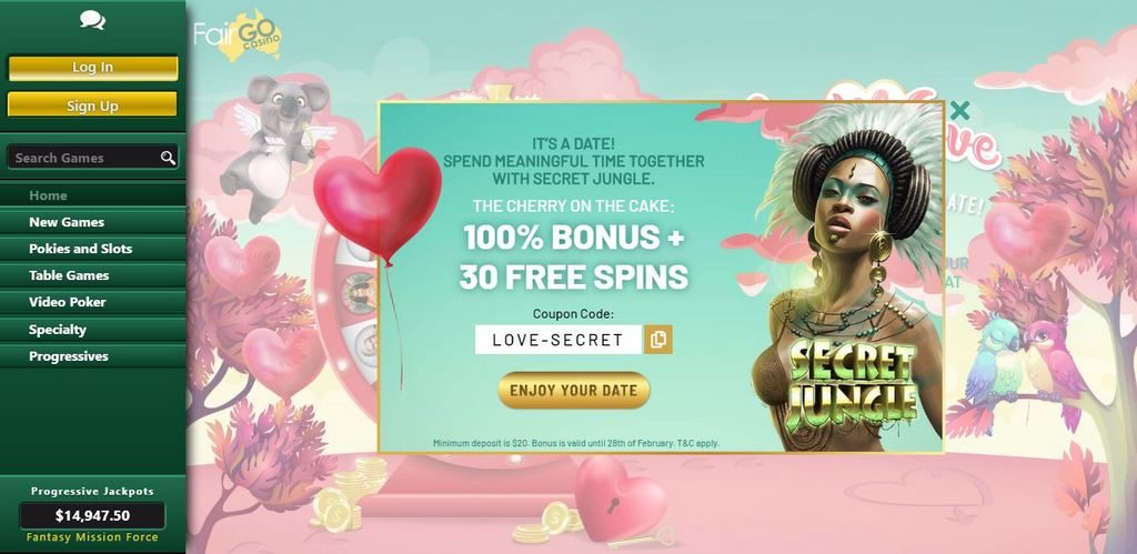 fair go casino wheel of love