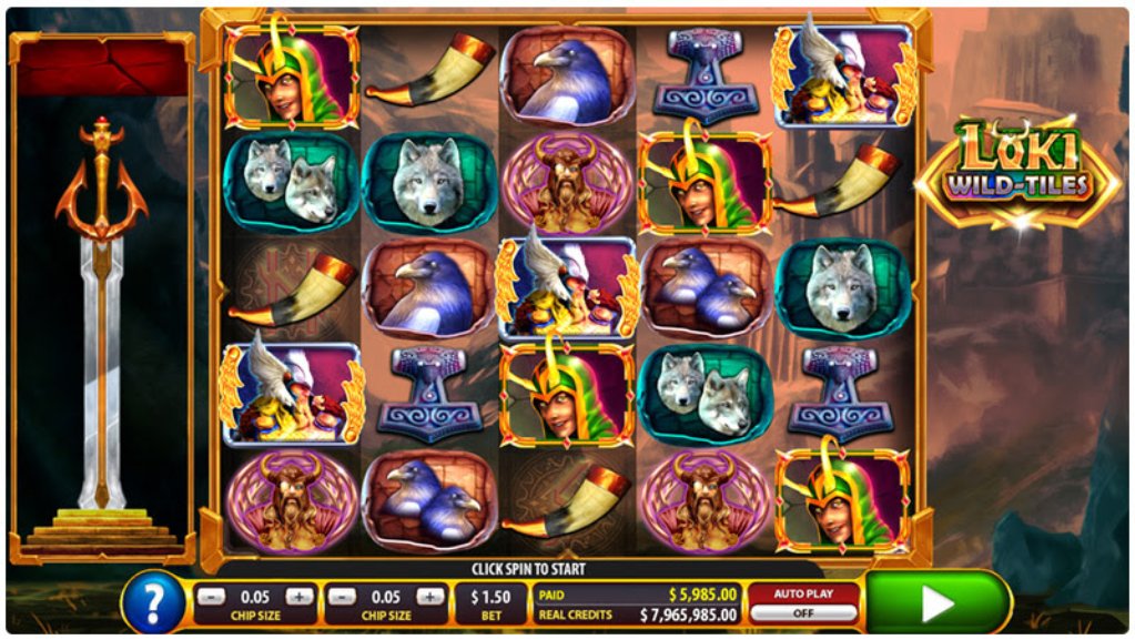 Loki Wild Tiles Slot from 2BY2 Gaming