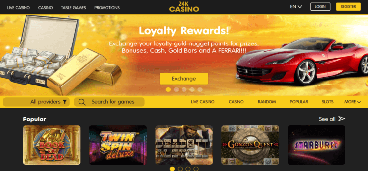 24k casino лотерея