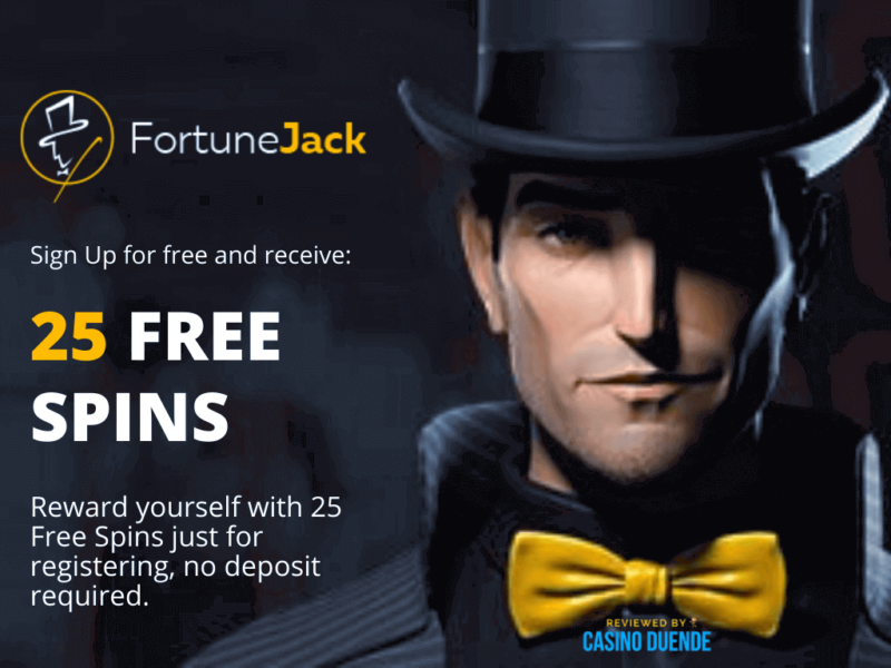 FortuneJack Casino 25 free spins