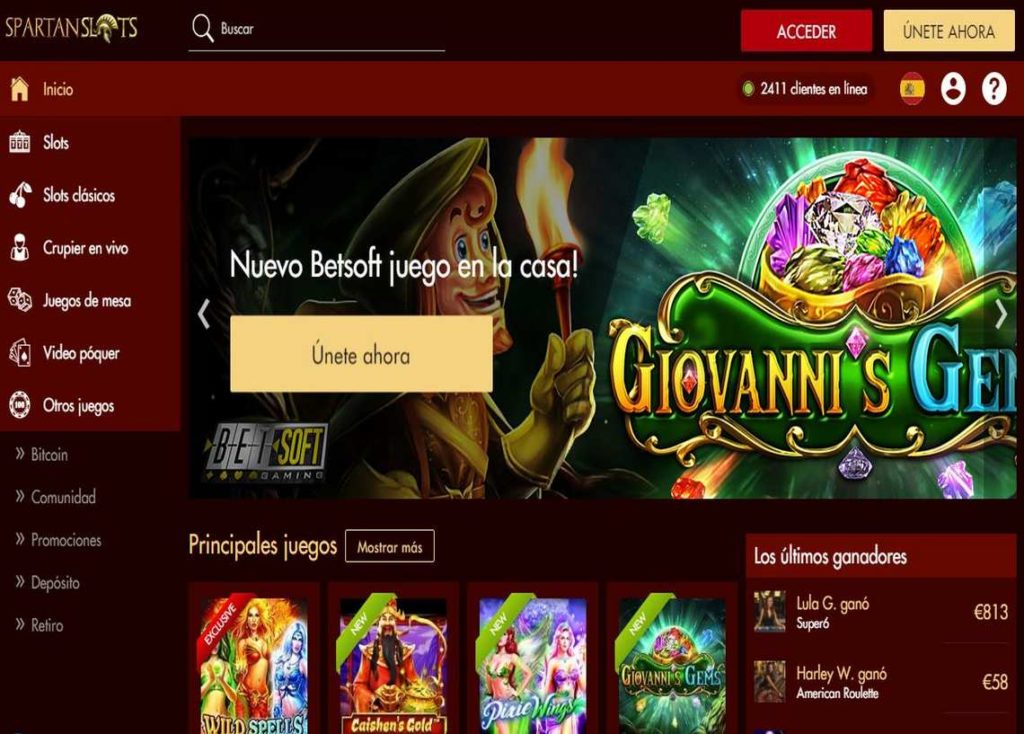 Spartan Slots Casino Online Para Los Ganadores