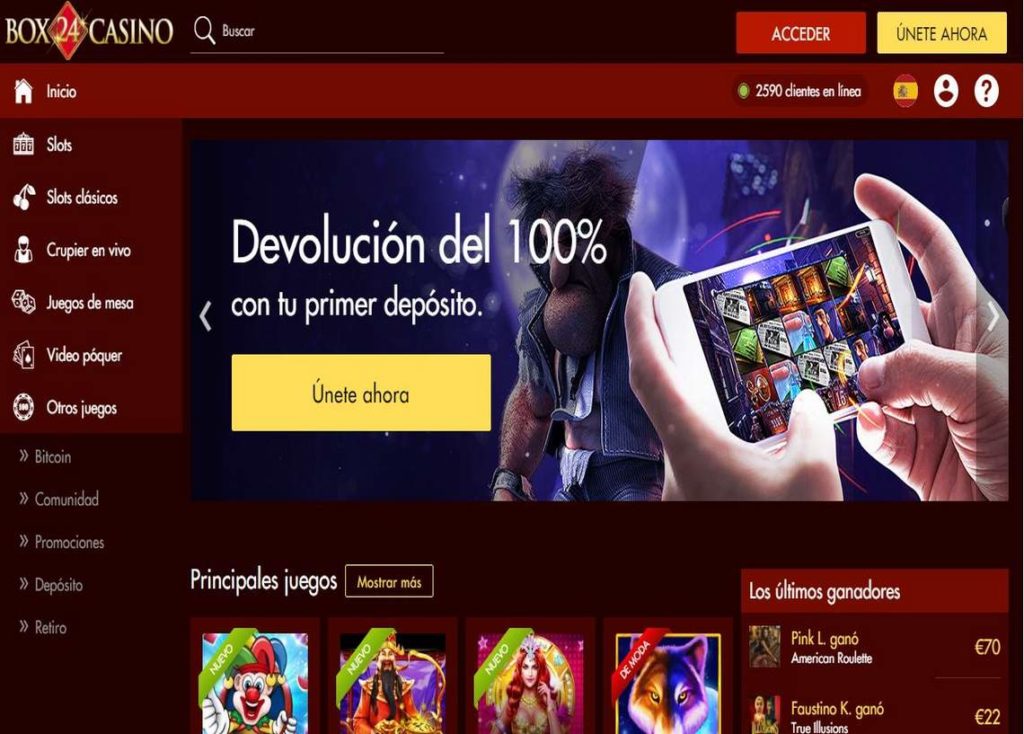 Box24 Casino Online En Español