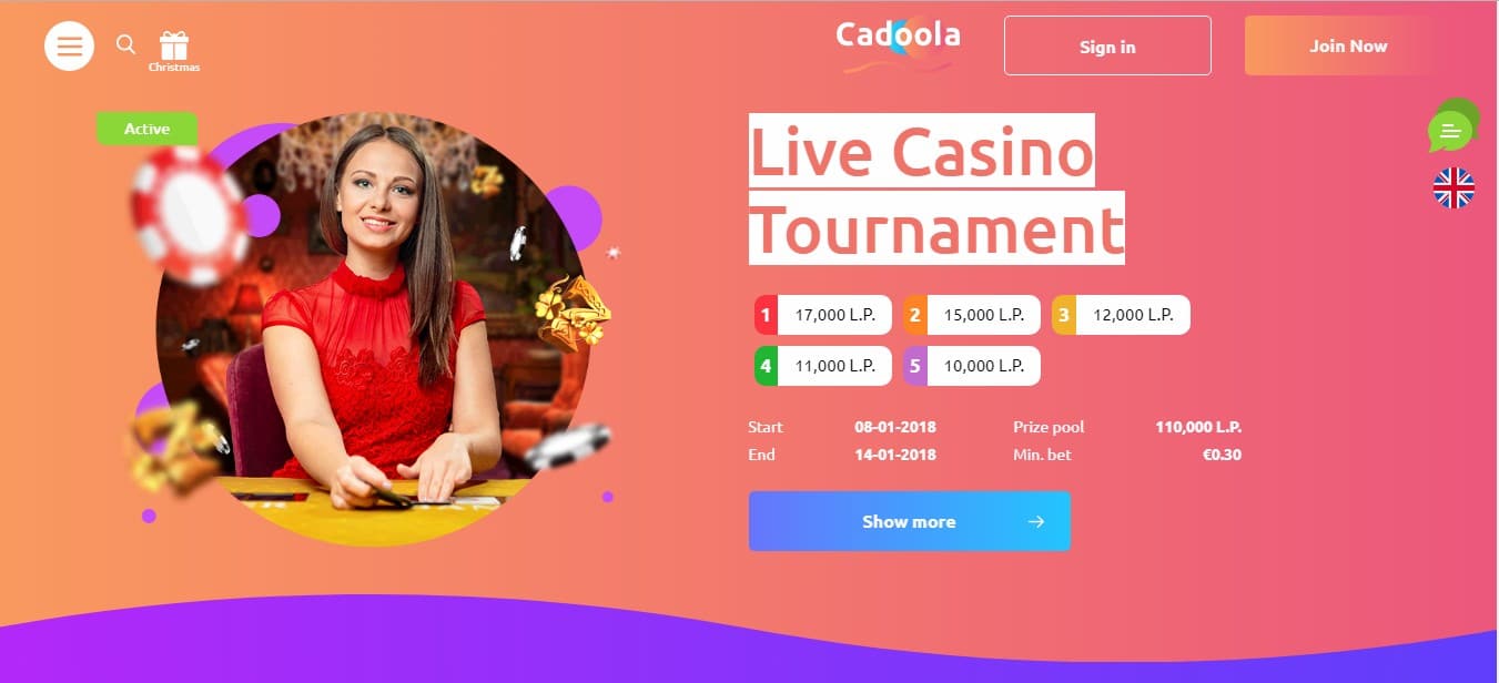 Cadoola Casino en Vivo