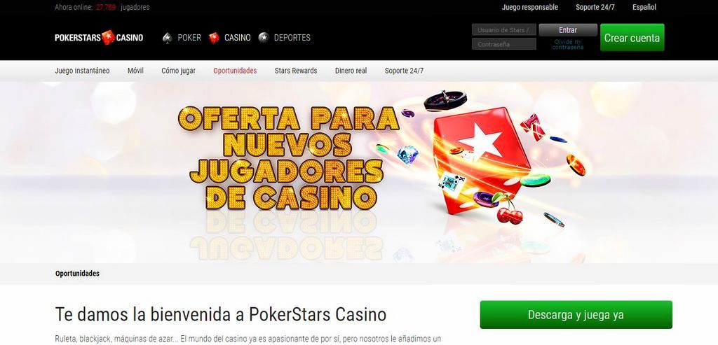 pokerstars casino oportunidades