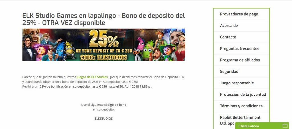 Bonos  y Promociones en Lapalingo Casino