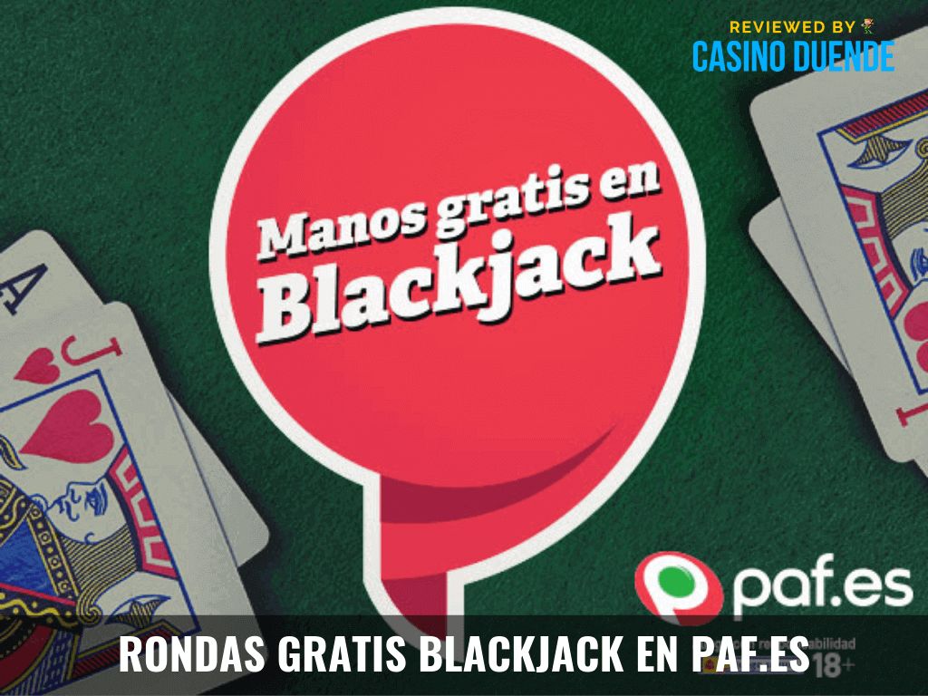 Paf Casino Promo: Manos gratis en blackjack