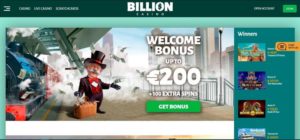 billion casino homepage