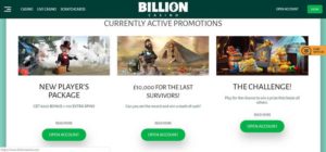 billion casino promotions
