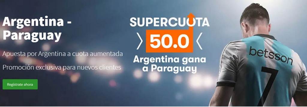 Betsson.es Casino - Supercuota de la semana: Argentina - Paraguay