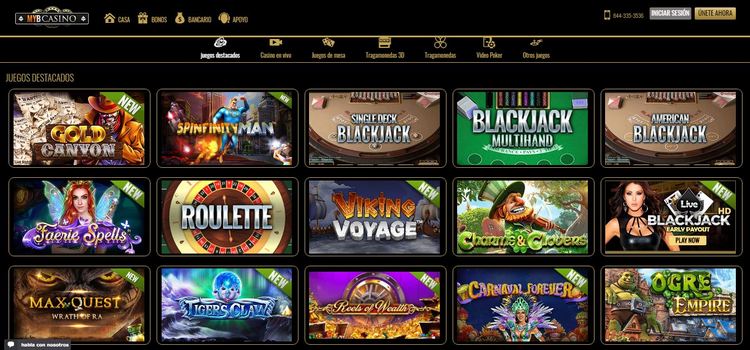 myb casino juegos destacados