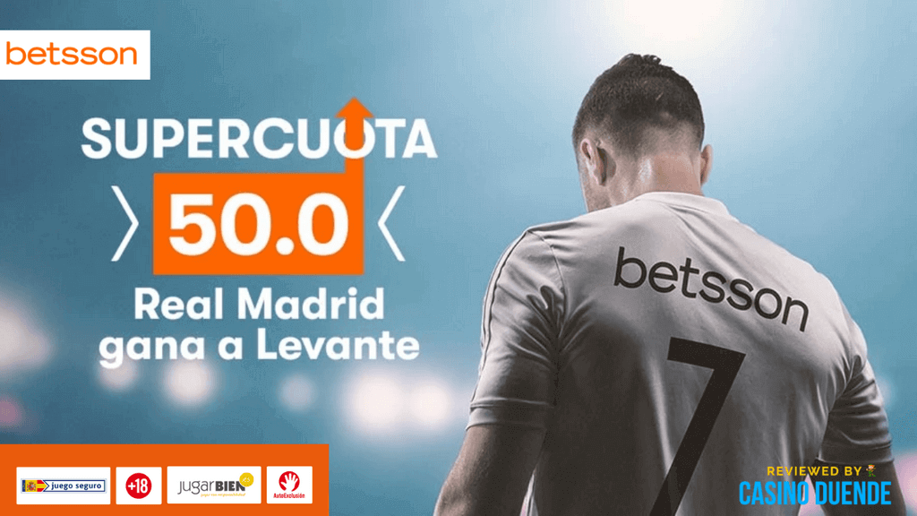 Betsson Supercuota LaLiga: Real Madrid gana a Levante