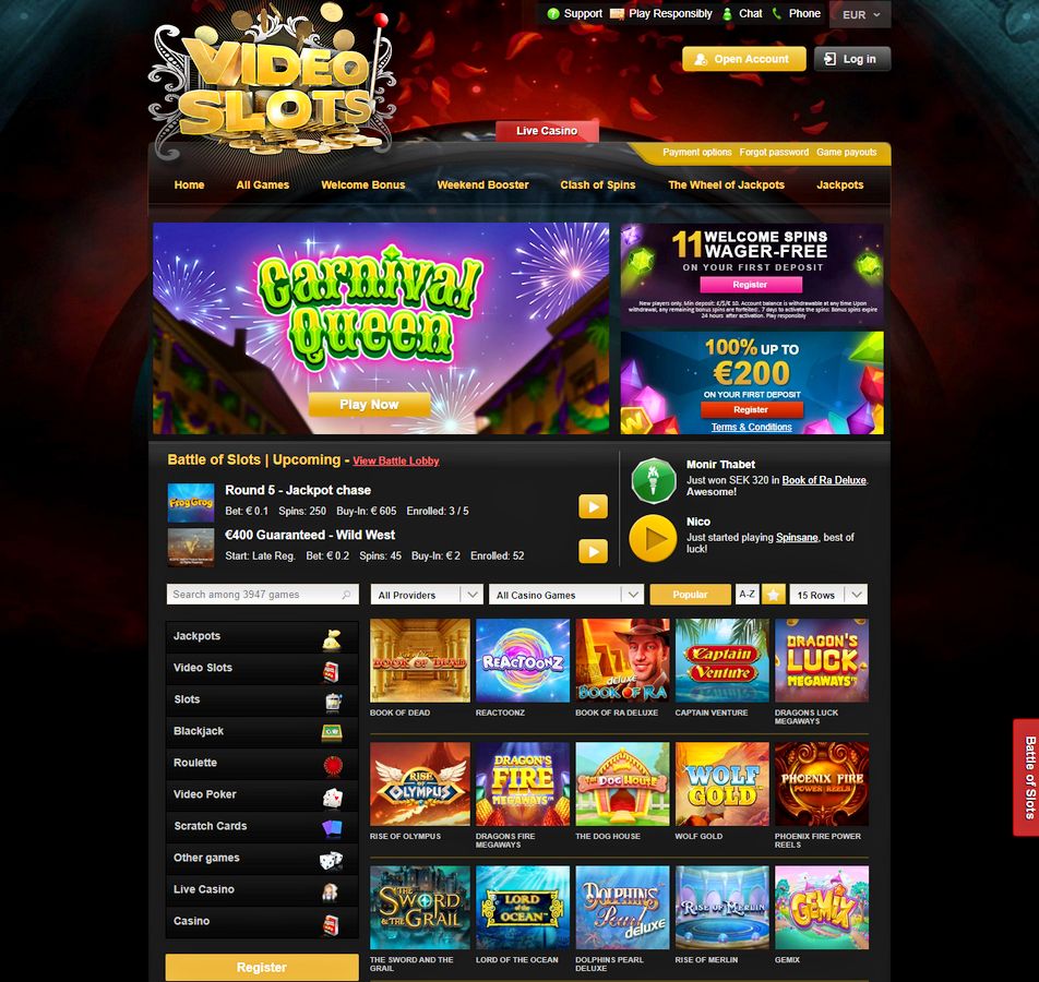 reseña de casino videoslots en español