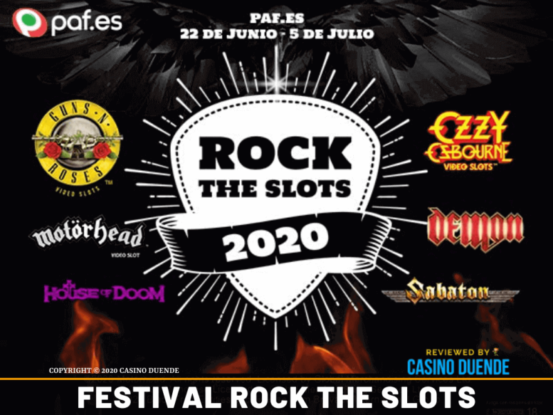 Paf Casino Festival Rock the Slots