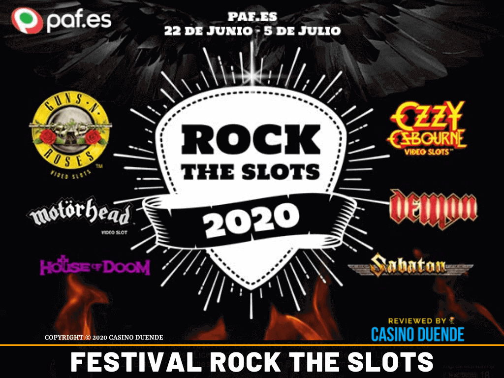 Festival Rock the Slots en Paf Casino