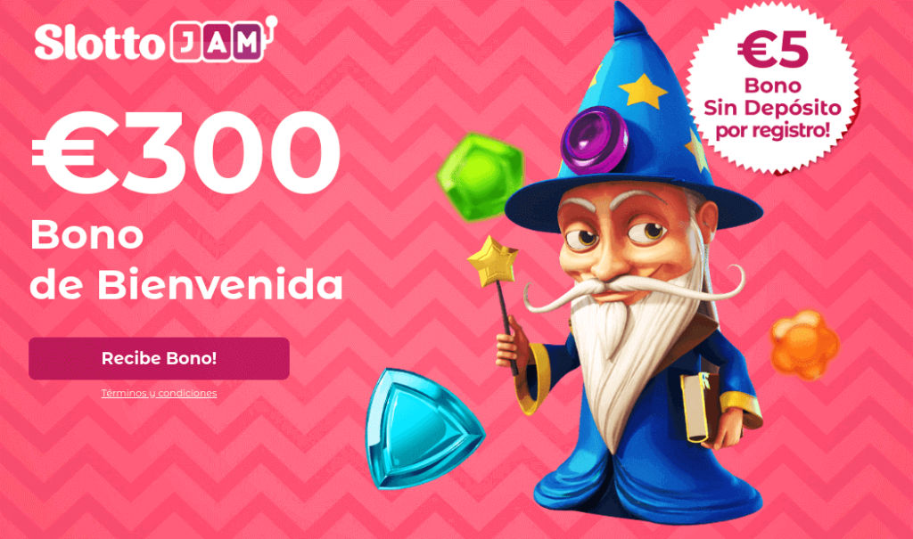 SlottoJam Casino Bono €5 Sin Depósito Por Registro Casino Duende™