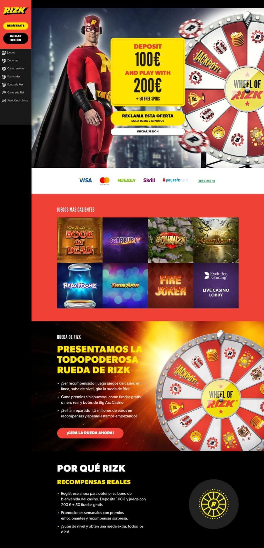 Rizk Casino España - ¡Los mejores bonos y recompensas de casino en línea! - rizk.es